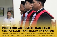 PELANTIKAN HAKIM PENGADILAN NEGERI FAKFAK
